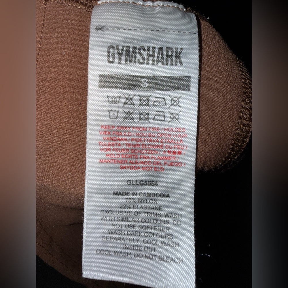 GYMSHARK X WHITNEY SIMMONS Brown High-Waisted Leggings size small - Picture 6 of 6